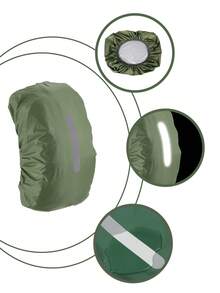 1件装尼龙银涂层户外旅行防水反光背包防雨罩,防水防尘罩,适用于户外徒步背包、行李箱。 - 彩色 - 查看 3