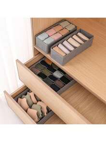 1pc,Drawer Organizer Divider Foldable Closet Storage Organizer Basket, And Fabric Organization Bins For Clothes, Underwear, Bras, Ties, Accessories, Socks - Multicolor - View 9