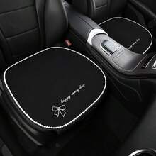 1件装豪华蝴蝶装饰汽车座椅垫，四季皆宜