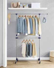 SONGMICS Fixed Clothes Drying Racks - mavi - Görünüm 1