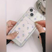 Funda de teléfono transparente Xiaolan Flower 7/8 Plus, totalmente transparente, anti-caída, suave con una sensación minimalista de alta gama, adecuada para iPhone 14 Pro Max, 13, XS Max para parejas, nueva 12 Pro anti-caída, XR esmerilada, 11 unisex, 13 cobertura completa, 15 Pro suave, 15 funda protectora. Una funda de teléfono de cuerpo completo ofrece protección superior para tu teléfono. - 1 pieza - Ver 2