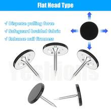 100枚装装饰钉，绘图钉，黑色，平头图钉，φ11 x 13毫米，适用于装饰公告板、世界地图、软木板、墙面、沙发床头板等家具。