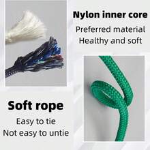 10m Colorful Polyester Rope, 4mm Diameter, Multi-Purpose Outdoor Emergency Rope, Suitable For Tents, Handmade Bracelets, Clotheslines, Tent Accessories - Multicolor - View 8