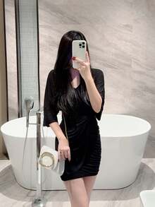 1 Túi cầm tay mini trang trí kim loại thời trang, Túi xách nữ đính thanh kim loại sáng bóng thanh lịch, Cảm giác sang trọng cho trang phục dạ hội, tiệc tùng, đám cưới, vũ hội, Bao gồm dây xích kim loại - trắng - Xem 11