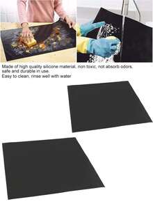 1pc Easily Trimmed With Scissors, Perfectly Fits Your Induction Cooktop, Covers Stove Controls And Edges, Provides Full Protection. - Multicolor - View 4