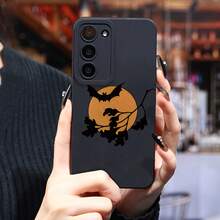 Funda de Teléfono Halloween Bat 1 Adecuada para Samsung Galaxy S25 Ultra/S24 PLUS/S23+/S22/S21 Series, Resistente a Impactos y Antideslizante, Ligera, Nuevo Diseño de Moda, Funda Protectora de TPU de Alta Calidad, Adecuada para Regalar, Funda de Teléfono de Halloween - Colores mixtos - Ver 8
