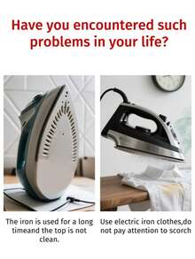 2pcs Premium Durable Iron Protector Cover, Heat-Resistant Easy-To-Install Steam Iron Guard, S1pc Premium Durable Iron Protector Cover, Heat-Resistant & Heat-Proof Steam Iron Guard, Easy-To-Install - Multicolor - View 2