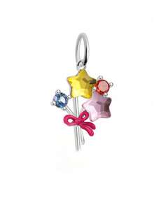 1PC Fashion Flower Series Stainless Steel Pendant DIY Handmade Accessory Gold Plated Color Preserved - Multicolor - View 22