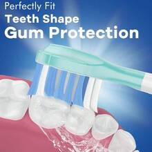 ZxcvReplacement Ea  Pils Sonicare TectiveClean 4100 5100 6100 Clean 9500 ExpClean 7500 FlexCare EyW   C3 G3 W3 C2 G2  W 6 PackToothbrush Replacement Heads - trắng - Xem 6