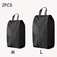 Dustproof Shoe Storage Bag Travel Portable Nylon Shoe Bag With Zipper And Water Resistant Pocket Boot Bag Shoes Case Shoe Storage Box Shoes Organizer Accessories For Travel Vacation Cruise Summer Holiday Travelling Bag Travel Stuff Essentials For College Dorm Home School Travel Organizer Drawstring Shoes Pouch Shoes Cover Dust-Proof For Men For Women Packing Cubes Travel Essential Cruise Essentials Vacation Essentials - Black - View 12