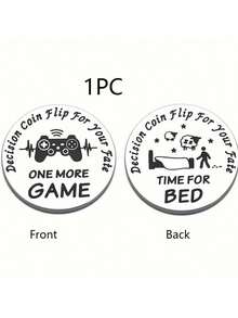 1pc Men's Fun Decision Coin Gift, Christmas Sock Filler, Valentine's Day Birthday Gift,Christmas