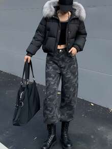 YEAE | 迷彩阔腿裤，宽松版型，美式休闲，街头风，秋季