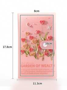 1个透明彩绘小猪存钱罐现金收集笔记本 - 彩色 - 查看 13