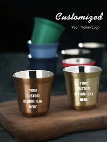 Cốc cà phê espresso hai lớp cá nhân hóa, cốc cà phê Ý hai lớp bằng thép không gỉ 304 nhiều màu sắc theo yêu cầu, cốc espresso, cốc cà phê nhỏ, nhỏ gọn và di động dùng cho cà phê, rượu vang, trà và đồ uống lạnh, đồ dùng cho tiệc tùng tại văn phòng và nhà, cốc du lịch, cốc cà phê du lịch - nhiều màu - Xem 6