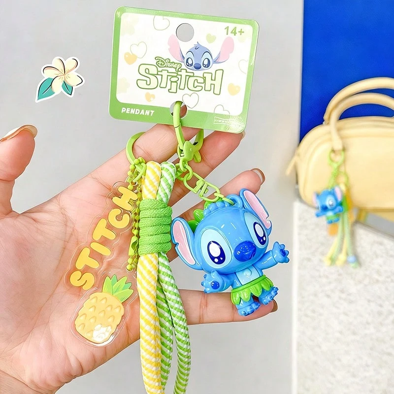 Móc khóa ván trượt Lilo & Stitch chính hãng của Disney - Móc khóa nhân vật hoạt hình dễ thương, phù hợp với ba lô/ví, chất liệu PVC mềm, phụ kiện sưu tầm. - Nhiều màu - Xem 1