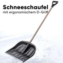 Łopata do śniegu D-Grip – wydajne narzędzie do usuwania śniegu do użytku domowego zimą - Czarne - Zobacz 2