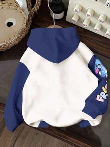 Winter Clothes For WomenTween Girl Casual Hooded Thick Sweatshirt, College Style Numeric & Camouflage Leaf Print, Campus Vibe, Citywalk, Street Atmos - 多色 5 - 查看 2