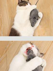 1 pieza Juguete eléctrico con control remoto de ratón realista, juguete eléctrico con control remoto para mascotas, regalo para mascotas - Multicolor - Ver 8