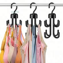 Tank Top Hanger, Rotatable Bra Hangers For Closet Organizer, Max 48 Storage Capacity Belt Hanger, Plastic Space Saving Closet Organizers Apartment Dorm Essentials For Bra Tank Top Belt Tie - 白色八爪 - 查看 9
