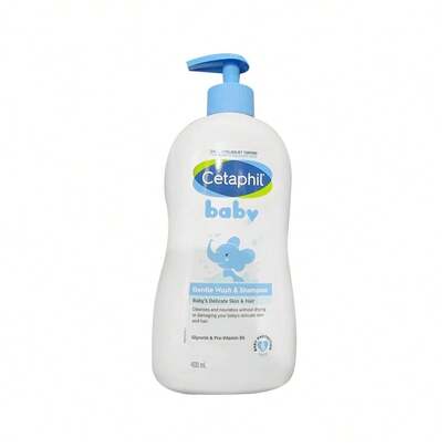 Cetaphil 婴儿温和洗发沐浴露 400ml 呵护宝宝娇嫩肌肤及头发 甘油及维生素原B5 宝宝五重防护 秋冬季适用 圣诞礼物 生日礼物 护肤