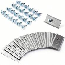 9/18/30-Piece LUBO AWD Mower Blade Replacement Kit - Compatible With 5000/3000/1000 Models | Premium Stainless Steel Double-Hole Blades + 24 Screws (Note: Actual Screws May Vary From Images) - Multicolor - View 1