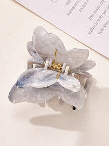 6pcs/1pc Marble Patterned Butterfly Shaped Hair Claws, 6.5cm/2.56Inch, Women's Headwear, Hair Accessories, Hair Clips, Claw Clips, Hair Claw On The Back Of The Head, Suitable For Casual, Party, Street And Other Scenes, Cute And Versatile Style High-End Hair Accessories, Can Be Used As Holiday Gifts, Can Be Worn All Year Round, Thick And Thin Hair Can Be Used Fashion Hair Clutch Elegant Hair Jaw Clip - Multicolor - View 16