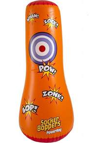 TendenciaBig Time Toys Socker per Power Bag Bolsa de boxeo inflable de pie para niños, caja, , perforador, gran herramienta para agilidad, equilibrio, coordinación, desarrollo atlético, juego activo en oCalidad premium - 1 - Ver 2