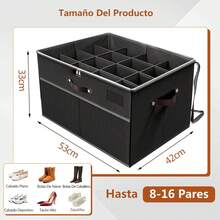 Shoe Boxes - 2Pcs* 8 Pairs Black - View 2