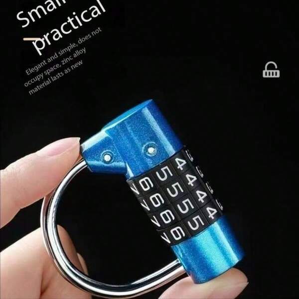 1 Stück Kombinations-Vorhängeschloss aus Zinklegierung, geeignet für Schule, Turnhalle/Zaun/Werkzeugkasten, Sicherheitsvorhängeschloss