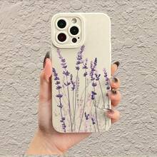 Juego de Ojos de Ángel Suaves con impresión UV de lavanda púrpura, funda de protección para teléfono personalizada, elegante y simple, 360°funda de protección mate, a prueba de golpes y anti-caídas, resistente a las manchas y duradera, adecuada para  17/17 Pro/17 Pro Max/17 Air/ 16/16 Pro/16 Pro Max/16 Plus/ 15/15 Pro Max/15 Pro/15 Plus/ 14/14 Pro/14 Plus/14 Pro Max/ 13/13 Pro/13 Pro Max/12/12 Pro/12 Pro Max/11/11 Pro/11 Pro Max/XR/X/XS/XS Max Es el regalo de cumpleaños perfecto para novias, novios, esposos, esposas, amigos, o para uno mismo, innovadora y a la moda, adecuada tanto para hombres como para mujeres. - Blanco 1436 - Ver 3