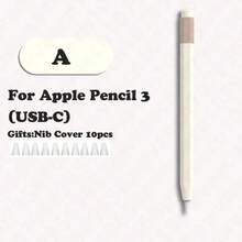 Compatible With Apple Pencil 3 USB-C Case Silicone Protective Retro Cover Pouch 3th Generation Skin Compatible With Apple IPad Pencil Touch Stylus Pen - Multicolor - View 14