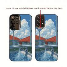 Funda de Teléfono de Paisaje de Arquitectura de Cielo Azul y Nubes Blancas, Varios Modelos Adecuados para Samsung Galaxy A14/A15/A23/A24/A31/A32/A33/A35/A51/A52/A53/A54/A55/A71/A73/S20/S20+/S20 Ultra/S21/S21+/S21 Ultra/S22/S22+/S23/S23+/S23 Ultra/S24 Plus/S24 Ultra/S25/S25 Plus/S25 Ultra/F42/M34 - Funda de Teléfono de Regalo Simple y de Moda, Smartphone, Esencial Diario, Estética Minimalista, Tratamiento de Superficie de Alta Calidad, Diseño de Impresión UV, Funda Protectora, Entusiasta de la Tecnología - Colores mixtos - Ver 7