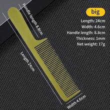 Pente plano vintage exclusivo para salões de cabeleireiro, ultrafino, ultrarresistente, antiestático, pente elétrico de madeira com cabeça de 1 polegada, ideal para penteados em salões de cabeleireiro. - Multicolorido - Ver 8