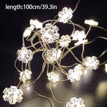 أضواء سلك نحاسي للكريسماس بطول 100/200/300 سم، أضواء جنية جديدة وجميلة بتصميم ساحر لشكل بابا نويل وشجرة والجرس والثلج والفيونكة والقبعة والغزال وقصب السكر والجوارب والنجمة، مناسبة للاستخدام الداخلي في غرفة المعيشة والنوم والمطبخ والممرات وأحداث العطلات والحفلات، البطاريات غير مشمولة