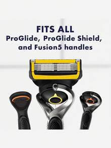 GILLETTE Isi Ulang Pisau Cukur ProGlide Shield untuk Pria, 2X Strip Pelumas, Upgrade Pisau Proglide, Pencukur Jenggot Tajam, 8 Isi Ulang Pisau. - MultiWarna - View 10