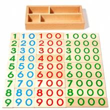 Children's Early Education Wooden 1-9000 Number Cards, Suitable For Boys And Girls Home Interactive Math Enlightenment Toys, Preschool Gift, Birthday Gift - Multicolor - View 4