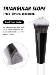 MAANGE 1支耐用多功能化妆刷，专业高效，适用于各种妆容，包括面部刷、散粉刷、腮红刷、遮瑕刷、轮廓刷、鼻部轮廓刷、高光刷、粉底刷、细节刷等，适合日常面部妆容，也适用于液体粉底。适合女性、妈妈、妻子、姐妹、少女、朋友等使用。 - 彩色 - 查看 6