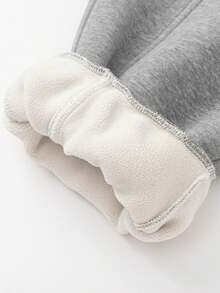 Balabala Pantalones de felpa para niñas preadolescentes NaiPuPu, cálidos y acogedores para el invierno 2025 - gris medio - Ver 8