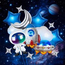 14件套太空梦幻气球套装，包含火箭气球、宇航员气球、渐变云朵气球、月亮气球、飞碟气球、四边形星形气球、太空铝箔气球，适用于太空主题派对、生日派对、太空梦幻主题派对装饰、外太空星系主题生日派对、宇航员主题生日派对。 - 彩色 - 查看 5