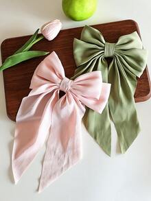 2pcs/Set Soft Fabric Bow Hairclips, Women Fashion Daily, Party, Travel And Date Hairstyle Accessories,Stocking Stuffers,Stocking Fillers,Stocking Stuffers For Women,Stocking Fillers Women,Christmas Gifts,Gifts,Christmas Stocking Fillers,Gifts For Women,Gift,Christmas Gift,Stocking Stuffers For Adults,Stocking Fillers For Adult,Hair Stuff,Women's Accessories,Stocking Stuffer,Coming-Of-Age Hair Accessory,Christmas Hair Accessories,Gift Ideas For Women,Beauty Stocking Fillers,Christmas Gifts For Women