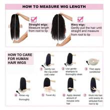 Uveous 250 Density Body Wave 13x4 Hd Lace Frontal Wig Human Hair 13x4 Hd Pre Plucked Lace Wigs For Women Lace Front Hair Wigs - Natural Black - 查看 9