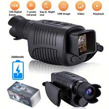 HD 1080P LED Infrared Night Vision Monocular - Perfect For Outdoor Enthusiasts, Hunters & Adventurers: Battery-Powered Digital Device For Hunting, Nighttime Surveillance & Exploration, Hunting Gear, Portable Optics, Precision Engineering, Longrange Viewing, Adventure Seekers - Multicolor - View 2