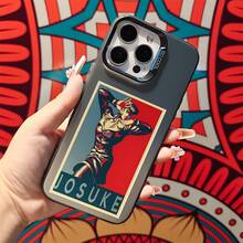 Funda para 16, 15, 14, 13,12, 11 Pro XXR xsmax 8 38 Plus - Estilo Anime Assorted Style Clash con Carcasa Dura Mate Protectora, Color Sólido17  17promax - Negro - Ver 1