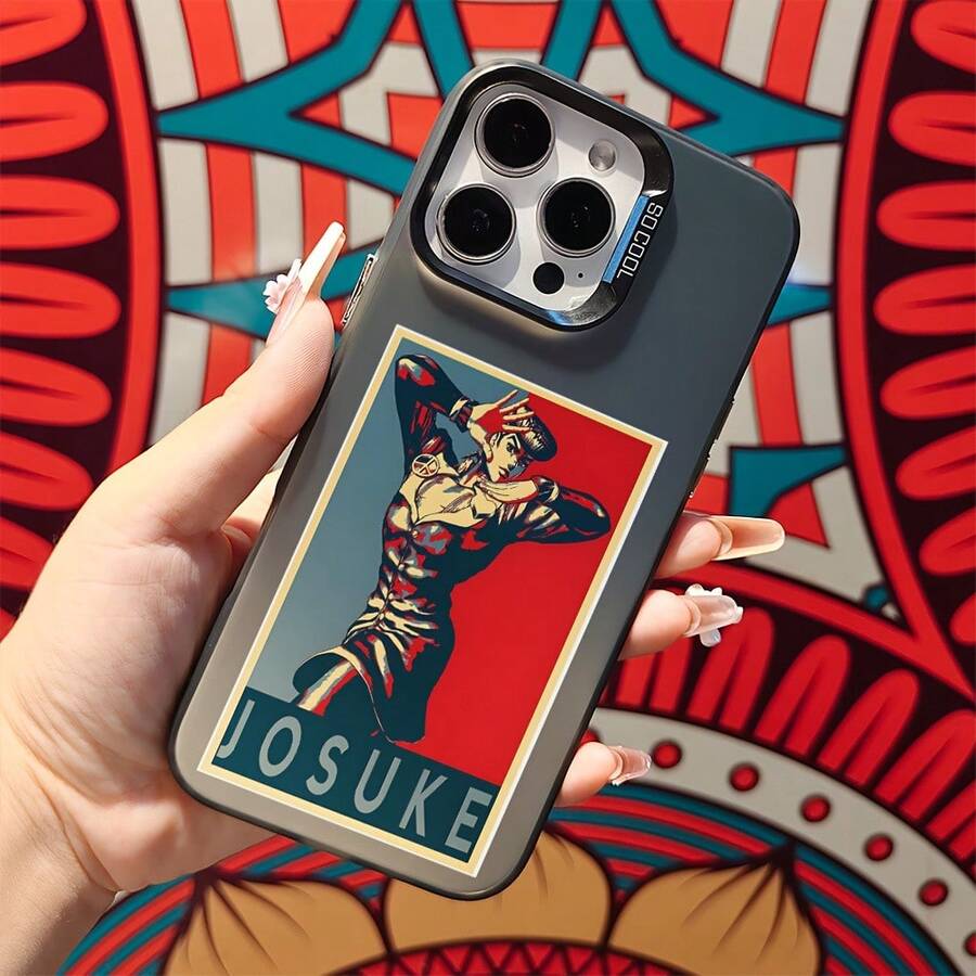 Funda para 16, 15, 14, 13,12, 11 Pro XXR xsmax 8 38 Plus - Estilo Anime Assorted Style Clash con Carcasa Dura Mate Protectora, Color Sólido17 17promax - Negro - Ver 1