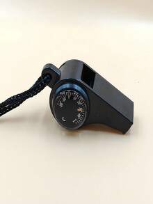 Outdoor Whistle Plastic Multifunctional Three-In-One Whistle Life-Saving Whistle Compass Thermometer Whistle Referee Whistle