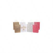 FabFinds Christmas Gift Bags Card And Wrap Bundle 32 Piece - Multicolor - View 1