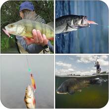 Señuelos de Pesca Anzuelos para Pesca Bionic Multi-Section Bait Cebo Duro Pescas Cebo Falso 3PCS 13.4cm o 10PCS 8cm - Falso cebo camarón anzuelos 10 pcs 8cm - Ver 4