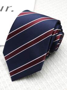 1pc Casual Polyester Striped Elastic Tie For Women, All Season - Multicolor - View 15