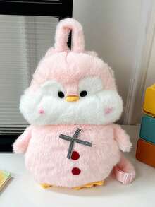 这款时尚可爱的卡通企鹅背包采用拉链封口和可调节肩带设计。独特的高品质设计，使其成为购物、日常穿着和旅行的理想之选。它充满时尚艺术气息，有多种颜色可选，是任何场合的必备时尚单品。