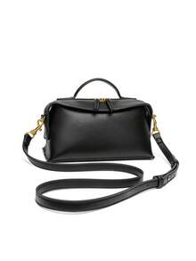 女士长方形帆布都市包，奢华设计师新款手提包，休闲托特包/斜挎包，适合日常穿着 - 彩色 - 查看 6